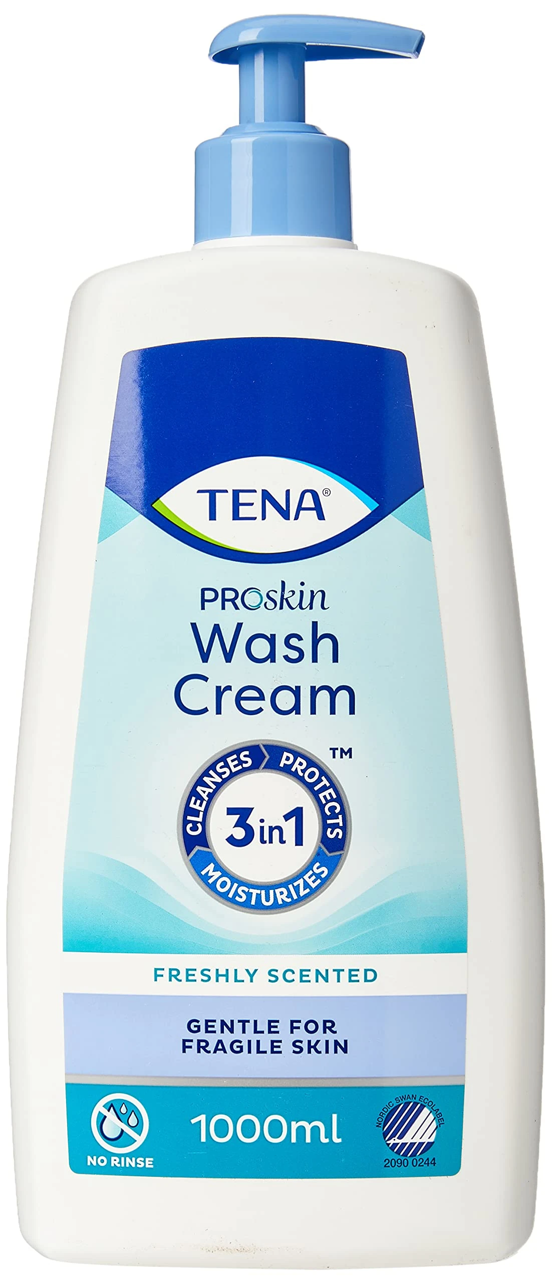 Tena Wash Cream Pump Dispenser 1 Litre