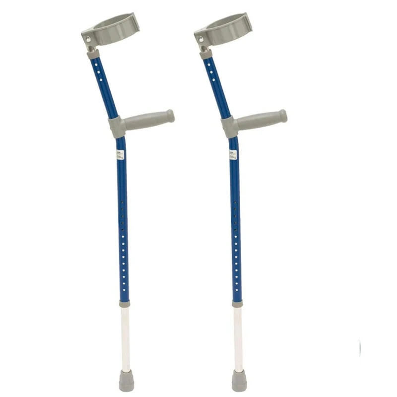 NRS Healthcare Blue Coloured Crutches (Eligible for VAT relief in the UK)