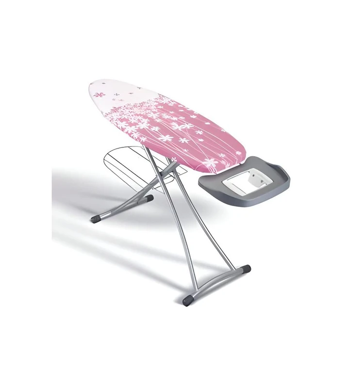 Metaltex 41807180080 Metal Alhena Ironing Board 125 x 45 cm Pink - Image 1