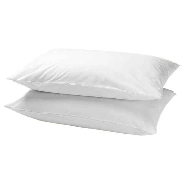 IKEA DVALA - Pillowcase, white / 2 pack - 50x80 cm
