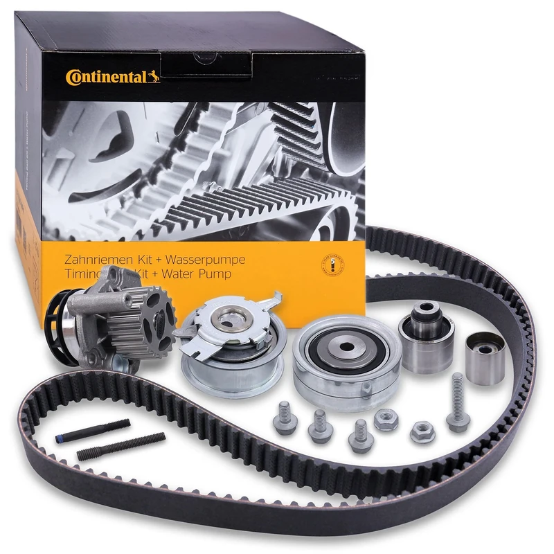 1 x Original Contitech Water Pump Timing Belt Kit Set with Tensioner Pulley and Guide Pulley CT1139WP6