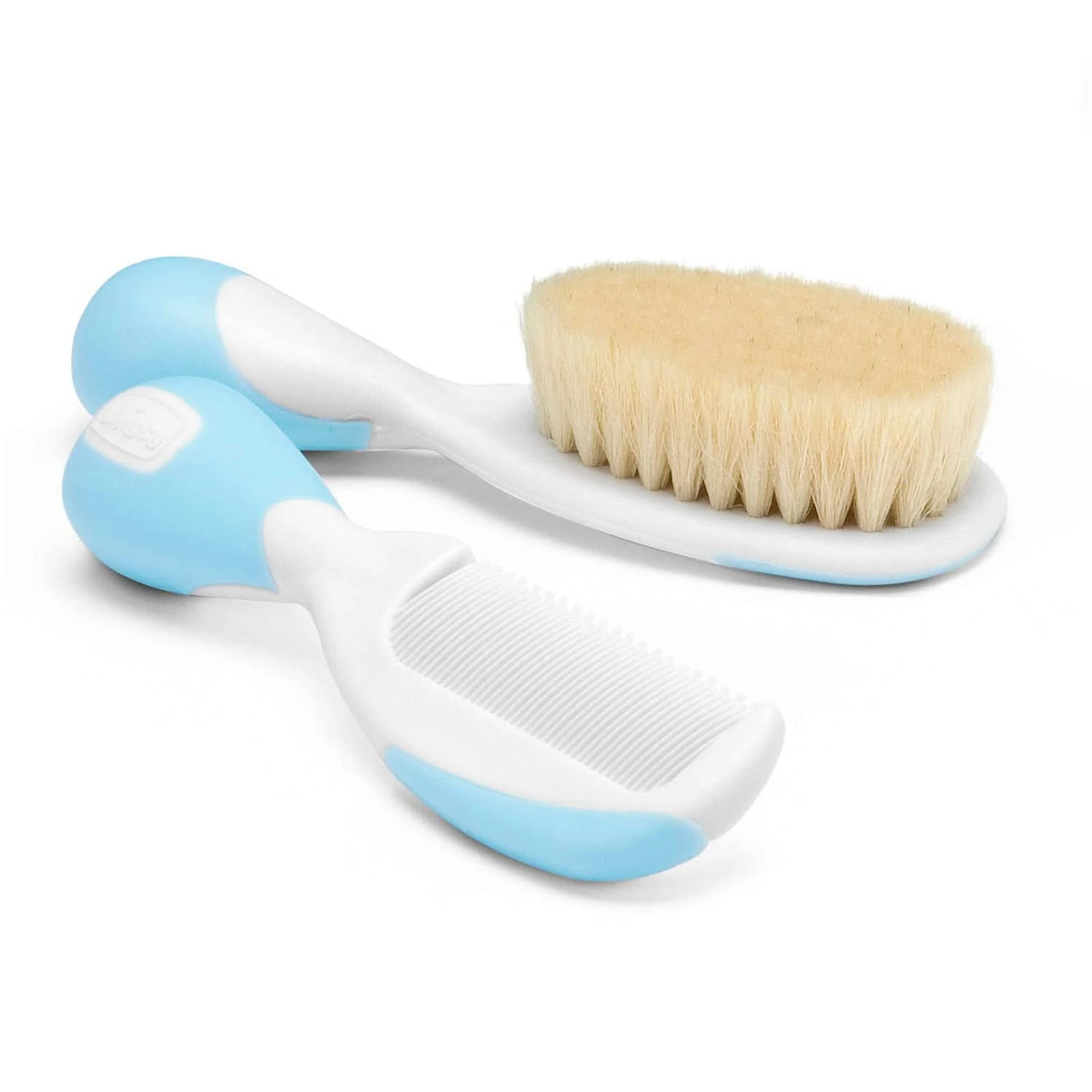 Chicco 66003320000 Natural Silk Brush and Comb Blue