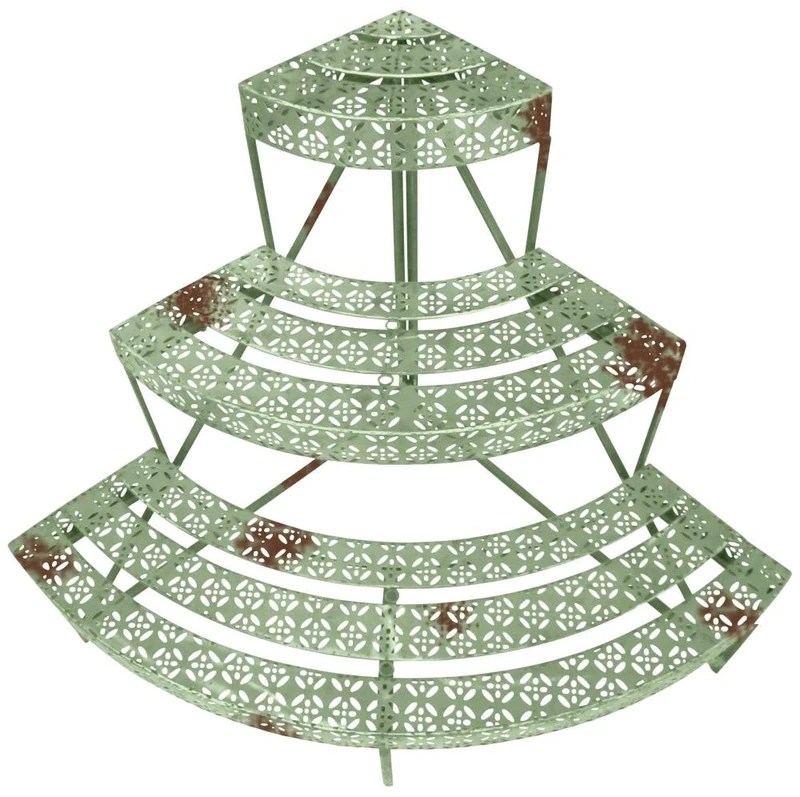 Fallen Fruits IH016 Corner Etagere, green