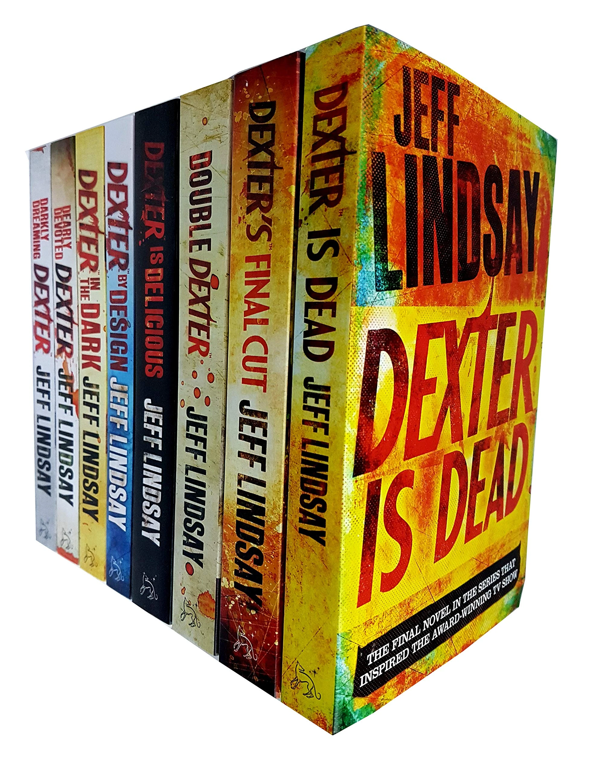 Jeff Lindsay Novel Dexter Series Collection 8 Books Set Dexter Is Dead, Final Cut, Double Dexter, Dexter is Delicious, Dexter by Design, Dexter in the dark, Dearly devoted Dexter, Darkly Dreaming Dexter