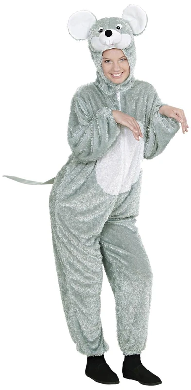 Widmann 9268 A Mouse ? Adult Fancy Dress Costume Jumpsuit With Mask