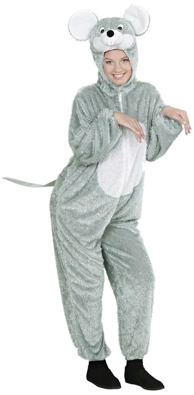 Widmann 9270 °C Mouse ? Adult Fancy Dress Costume Jumpsuit With Mask