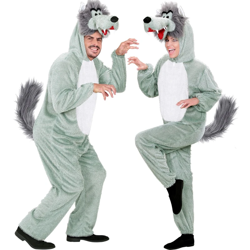 WIDMANN 9964 A Adults Wolf Overall Costume With Mask