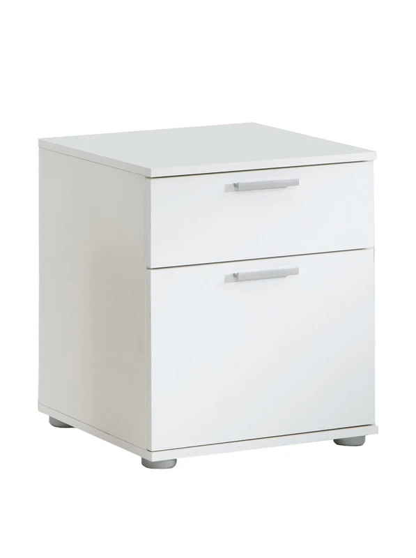 FMD Jack 3 Bedside Table, 45 x 53 x 38 cm, White - Image 1