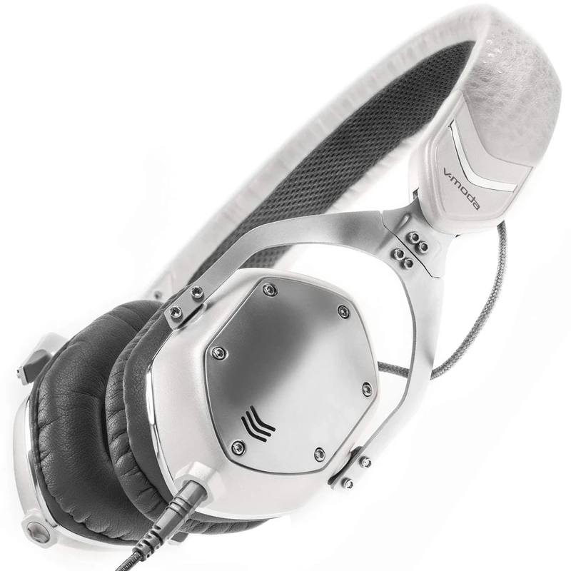 V-Moda Xs On-Ear Metal Noise-Isolating Headphones - White Silver - Image 1