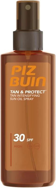 Piz Buin Tan and Protect Tan Accelerating Oil Spray SPF 30 High, 150 ml (Pack of 1)