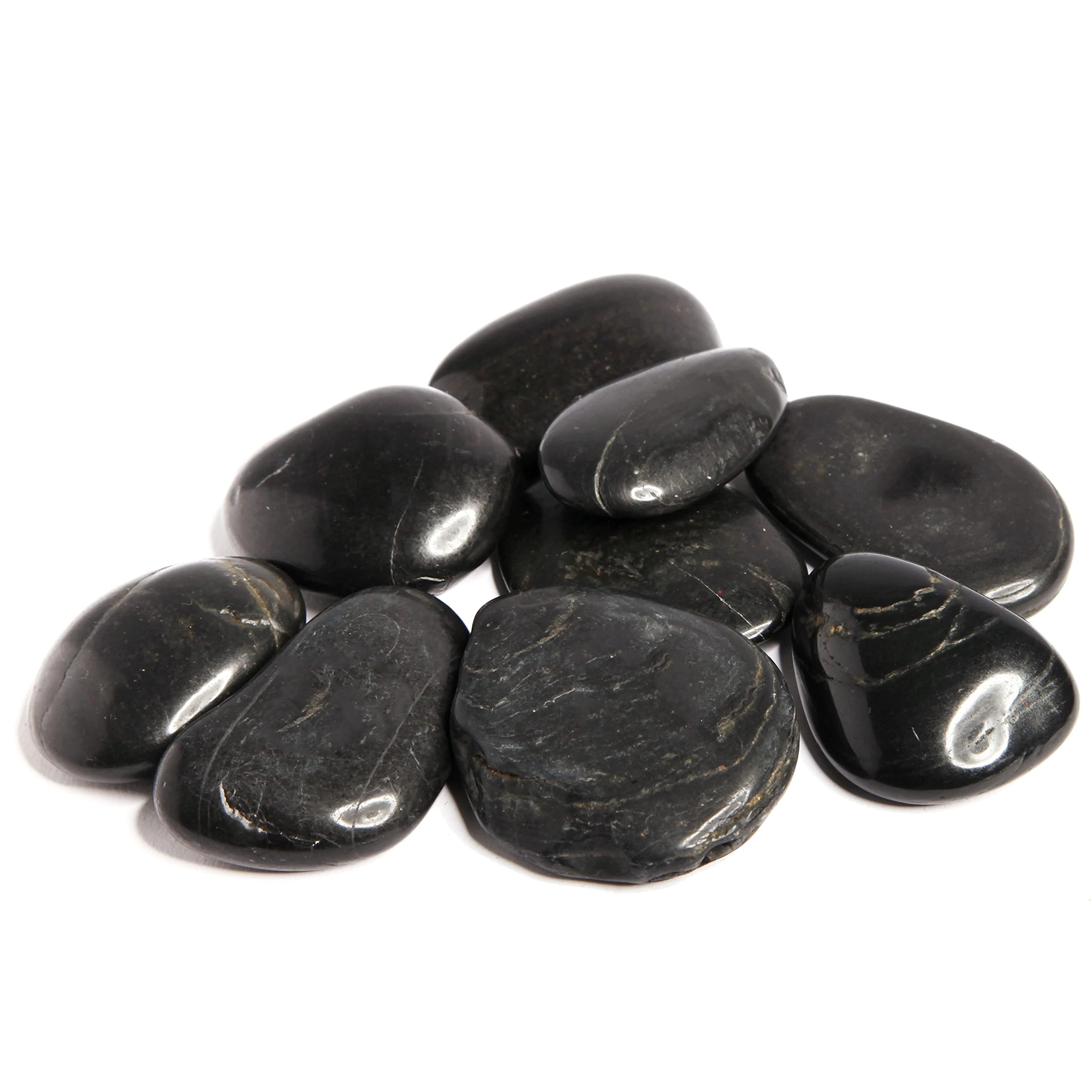 Lovehoney Oh! Hot Massage Rocks with Drawstring Bag - Pebbles of Varied Sizes - Pack of 9