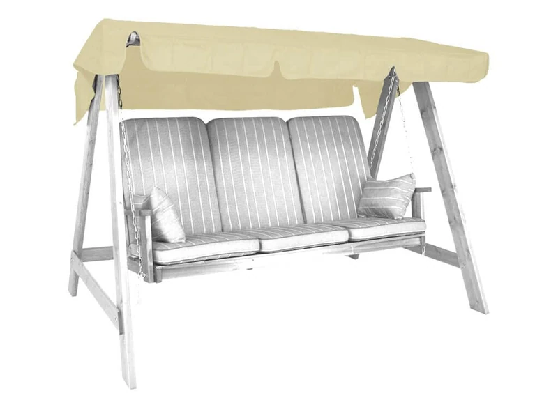 Angerer canopy for garden swing polyacrylic 193 x 130 cm, colour Ivory (swing not included)