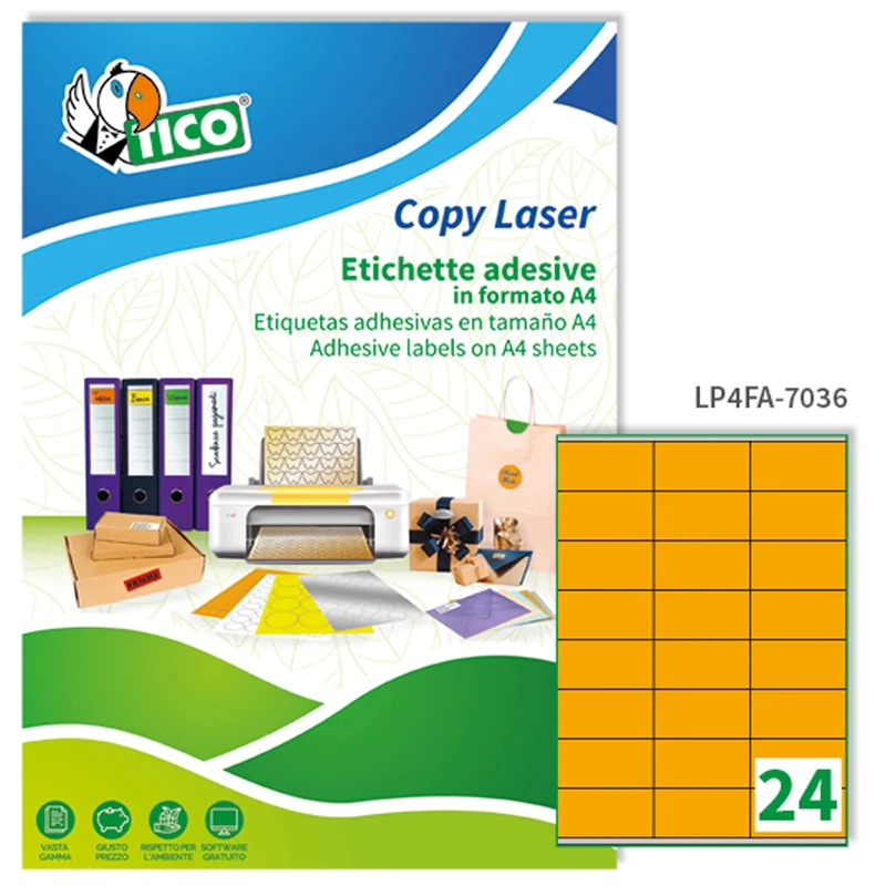 Tico Copy LP4FA - 7036 Premium Laser Labels