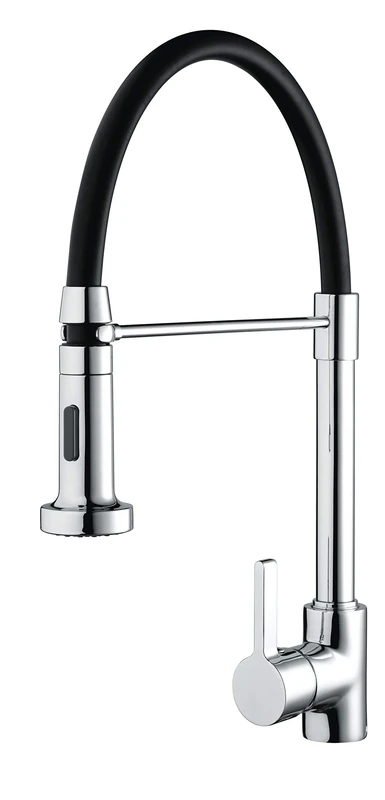 Bristan LQR PROSNK C Liquorice Professional Kitchen Sink Mixer Tap with Pull Out Hose and Spray Function, Chrome