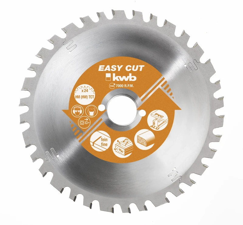 kwb 350mm Circular Saw Blade, Made in Germany, Carbide-Tipped, Nail-Proof, for Wood with Metal Residues