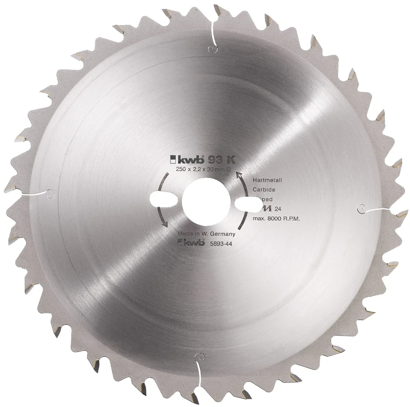 kwb Timber blade for construction and table coiss saws 595144 (500 x 30 mm, 44 teeth, coarse tooth)