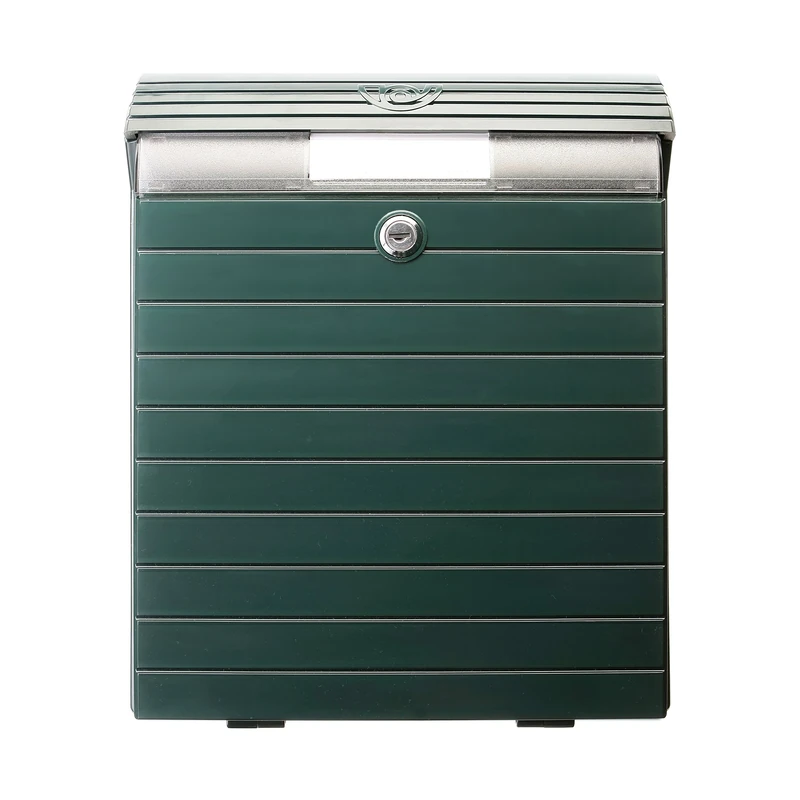 TATAY Outdoor mailbox, large size, green color, very resistant, waterproof and with ideal capacity for newspapers and magazines. - Image 1