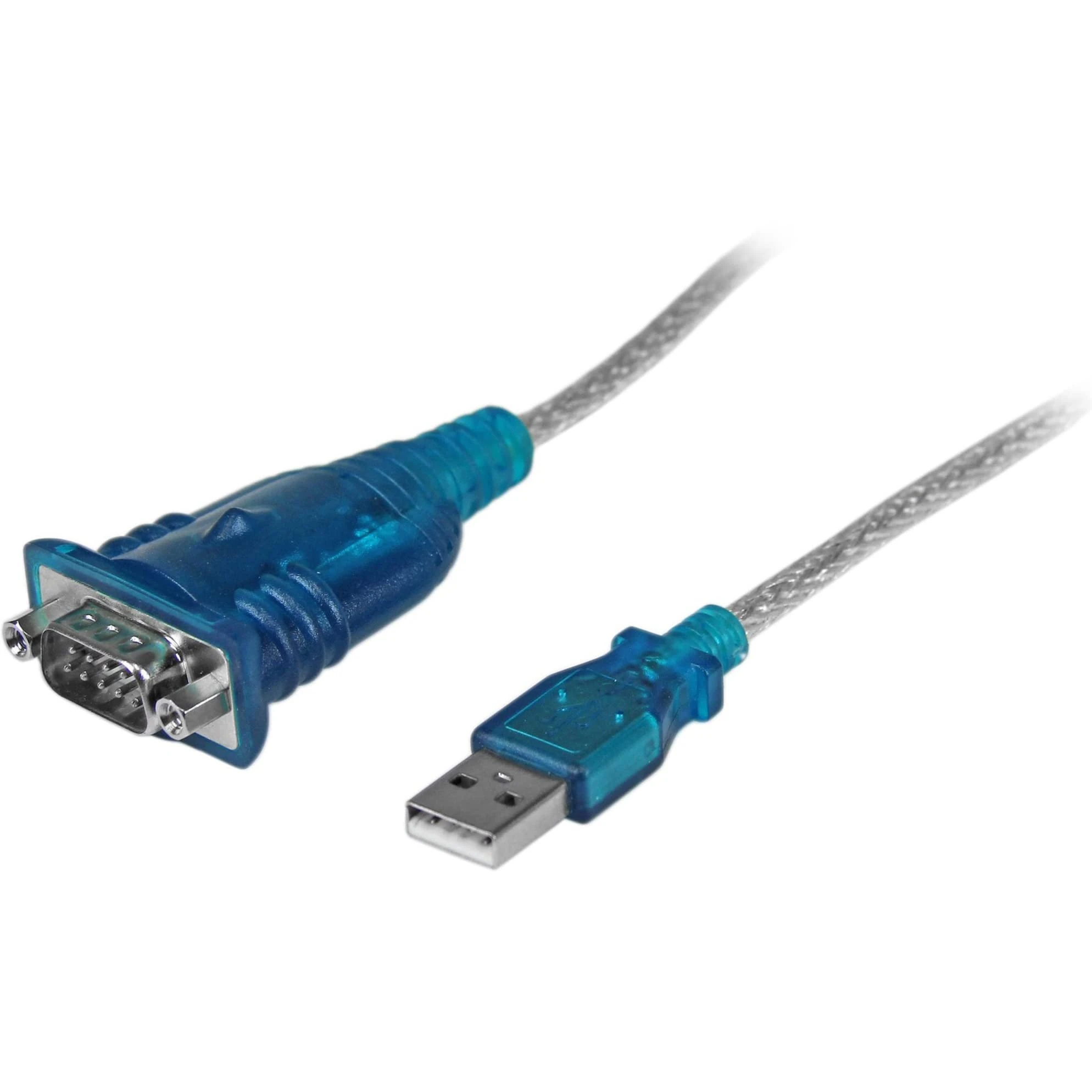 StarTech.com 17in (43cm) 1-Port USB to Serial Adapter Cable, USB-A to DB9 RS232, USB to RS232 Adapter, Prolific Chipset - M/M
