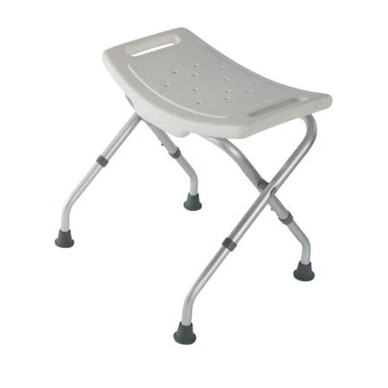 Identités Shower Stool Shower Chair Folding Shower Stool Shower Chair Shower Seat Curved Folding Shower Stool White Folding Shower Stool For Storage And Carry Easily - Image 1