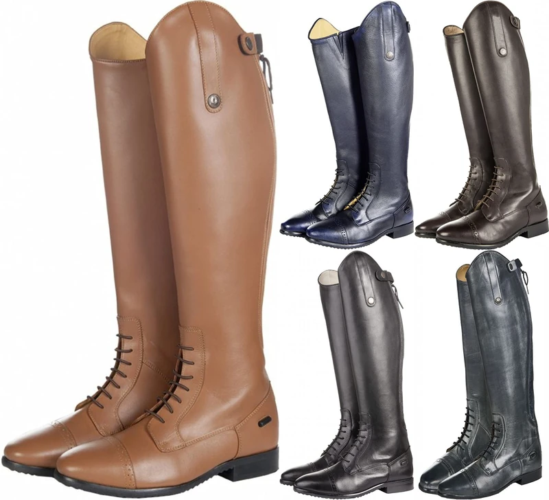 HKM Valencia Men's Riding Boots Short/Standard Width, unisex_adult, Trouser, HKM 4000315694679, Black, 42