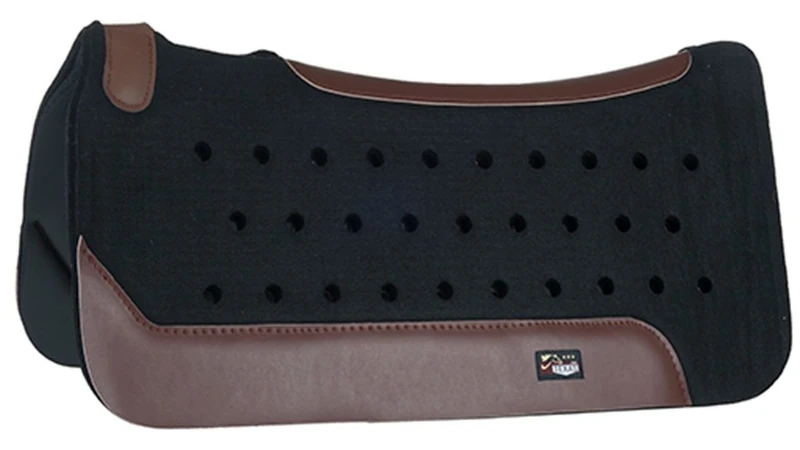 HKM Western Air Western Pad, Black, for Thoroughbred/Crossbred Horses