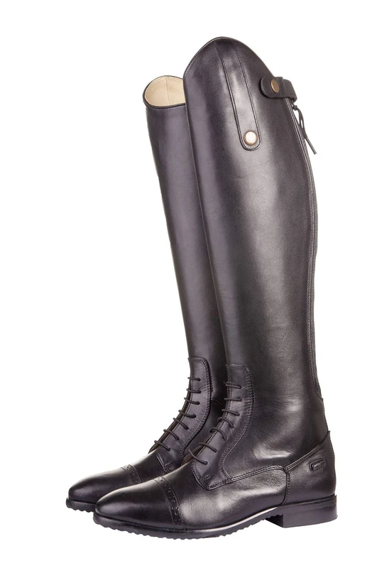 HKM 3994 Valencia Leather Riding Boots Unisex Standard Length/Width 36-46 Black