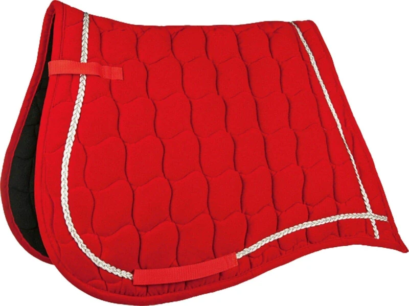 HKM Antique Saddle Pads Red/Silver