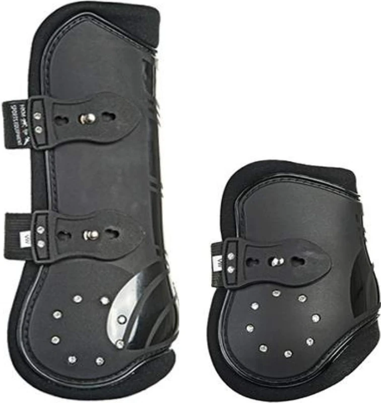 HKM Diamonds Protection boot set Black Cob/Full - Image 1