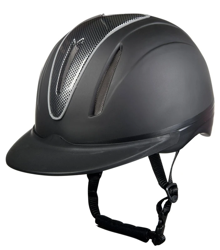HKM 4719 Carbon Art Riding Hat, Matt Black, Unisex, XS-XL