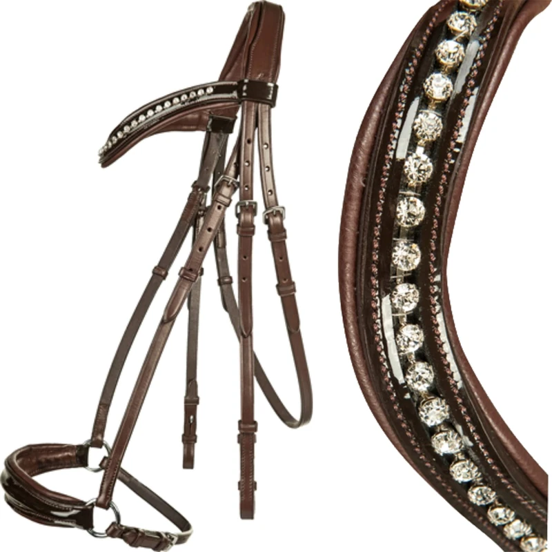 HKM Carolin Bridle Brown Cob - Image 1