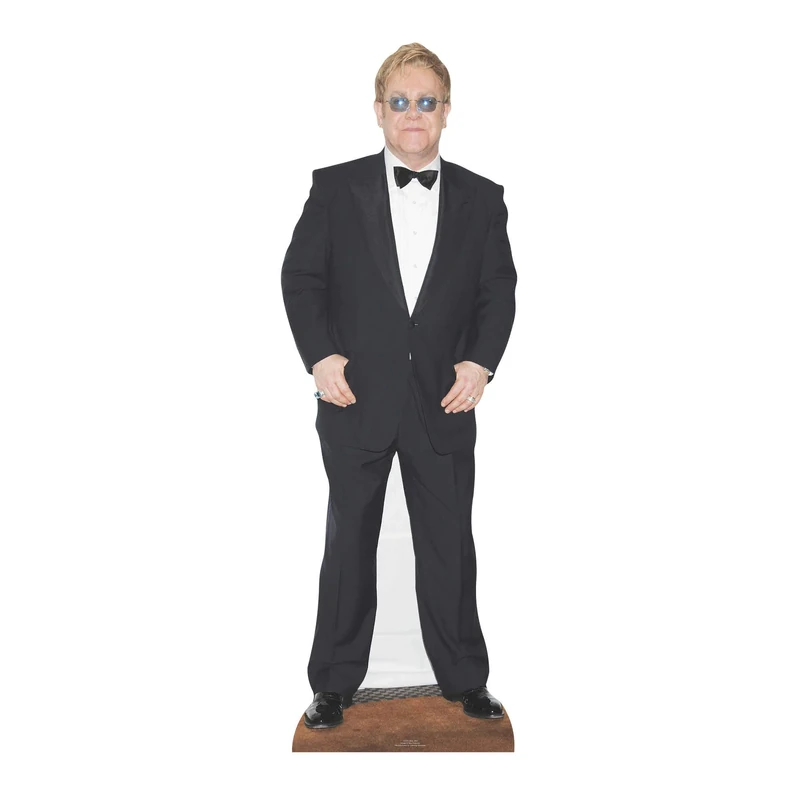 CS555 Star Cutouts Cut Out of Elton John Lifesize Cardboard Cutout - Ideal for Music Theme Celebrations and Fans