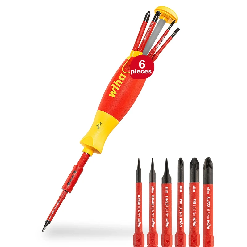 Wiha 283109021 Magazine Bit Holder Red/Yellow Schlitz/PH/SL+PZ