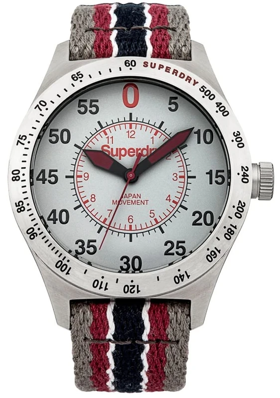 Superdry Unisex Watch SYG131R, red, Strip