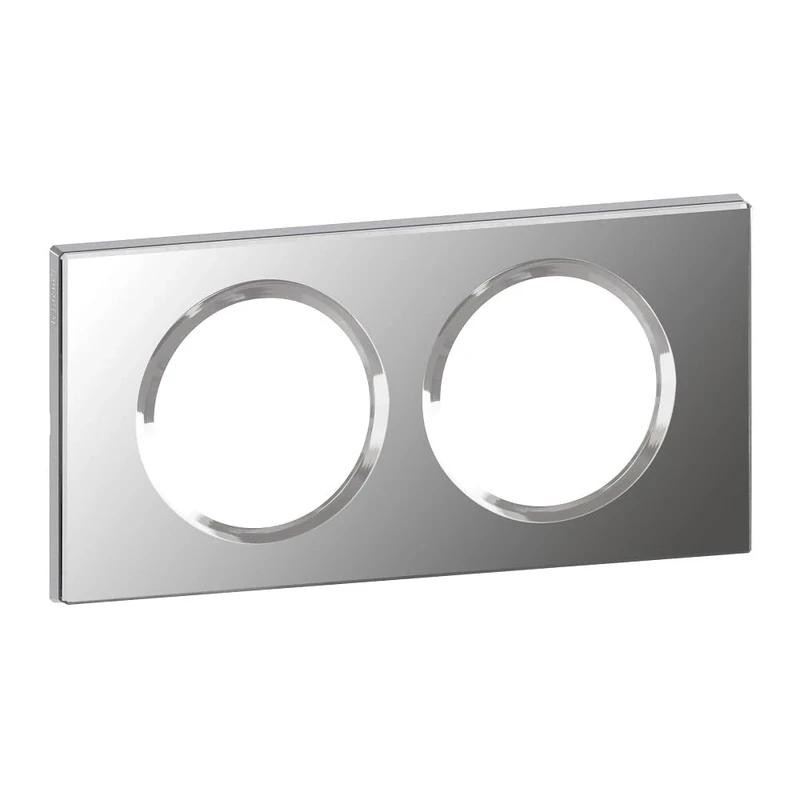 Legrand Céliane Plaque with 2 Holes, Grey, LEG69122
