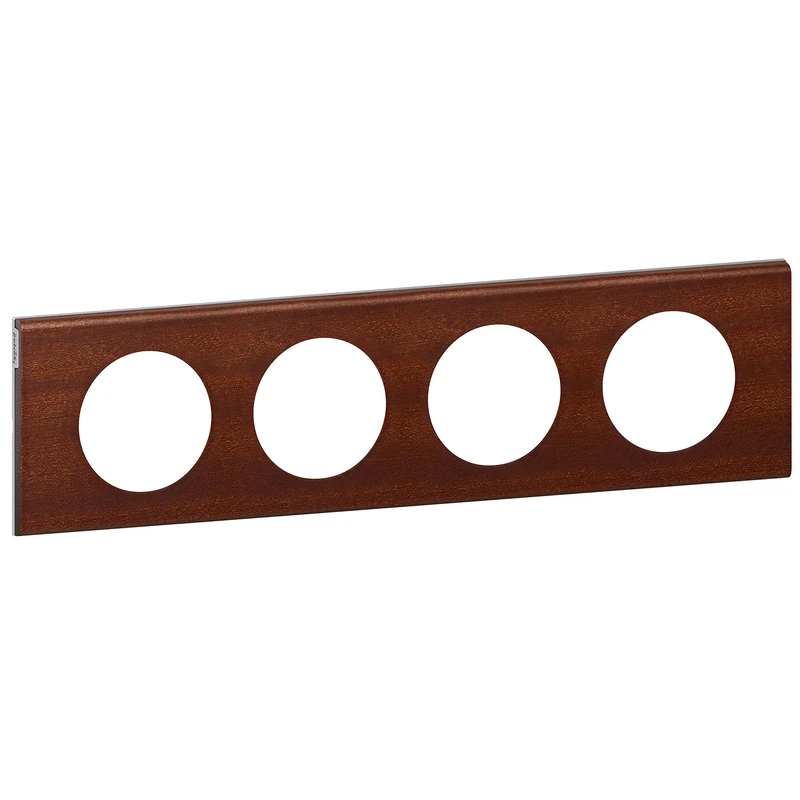 Legrand Céliane leg69224 Plate 4 Digits Mahogany
