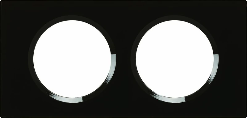 Legrand Céliane Plaque with 2 Holes, Black, LEG69302