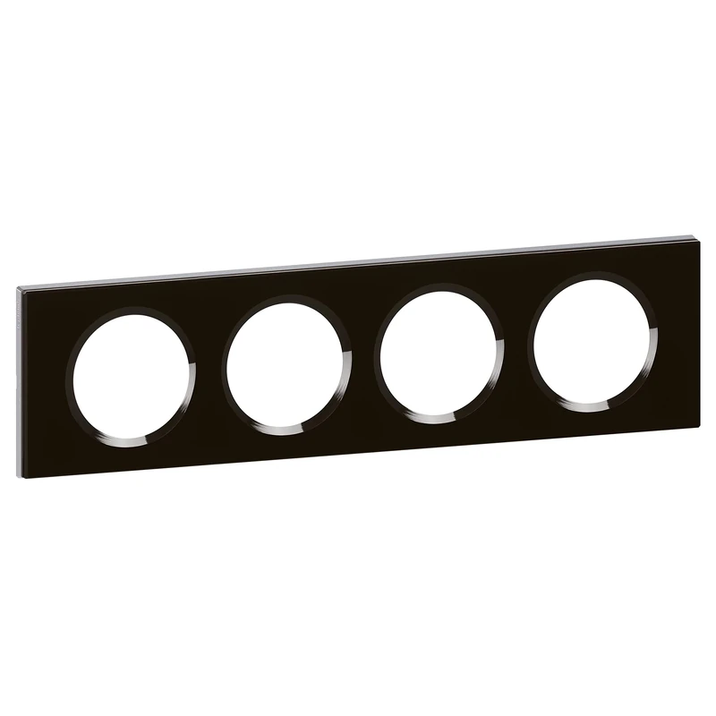 Legrand Céliane Plate 4 Positions, black, LEG69304