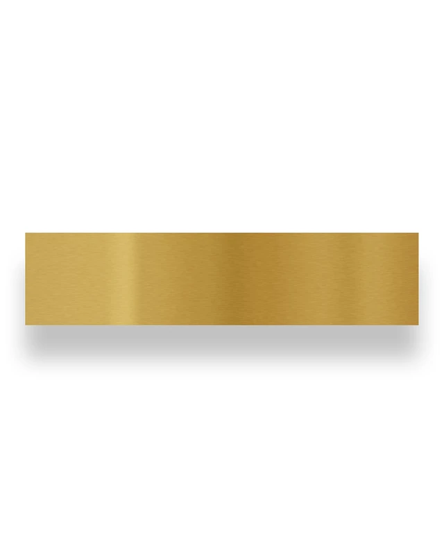 The Hillman Group 852750 8 x 34" Magnetic Kick Plate - Aluminum - Bright Brass Finish 1-Pack - Image 1