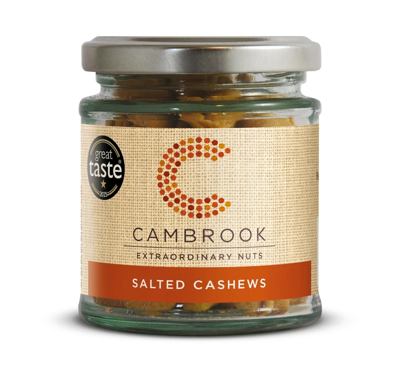 Cambrook - Baked & Salted Cashews, Vegetarian, Vegan, 15 x 95g Jars
