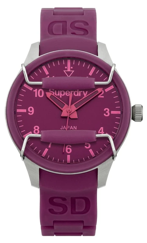 Superdry Ladies Watch SYL127P, Purple, Strap