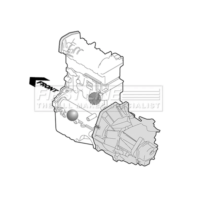 First Line FEM3136 Engine Mtg - L&R To Fit Audi A6 100 inc quattro 91-97