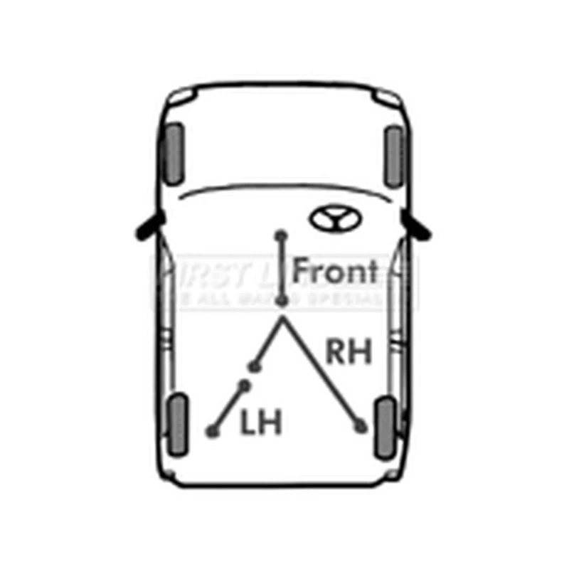 First Line FKB1440 Brake Cable- Lh Rear To Fit Mazda B2000 85-96