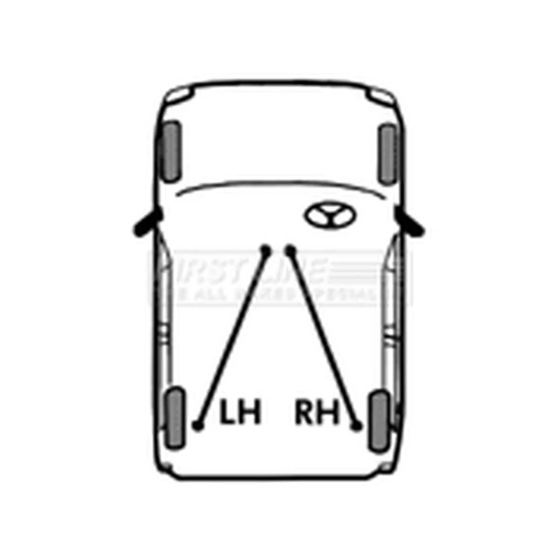 First Line FKB1772 Brake Cable Complete To Fit Suzuki Swift 1 3 H'back 86-88