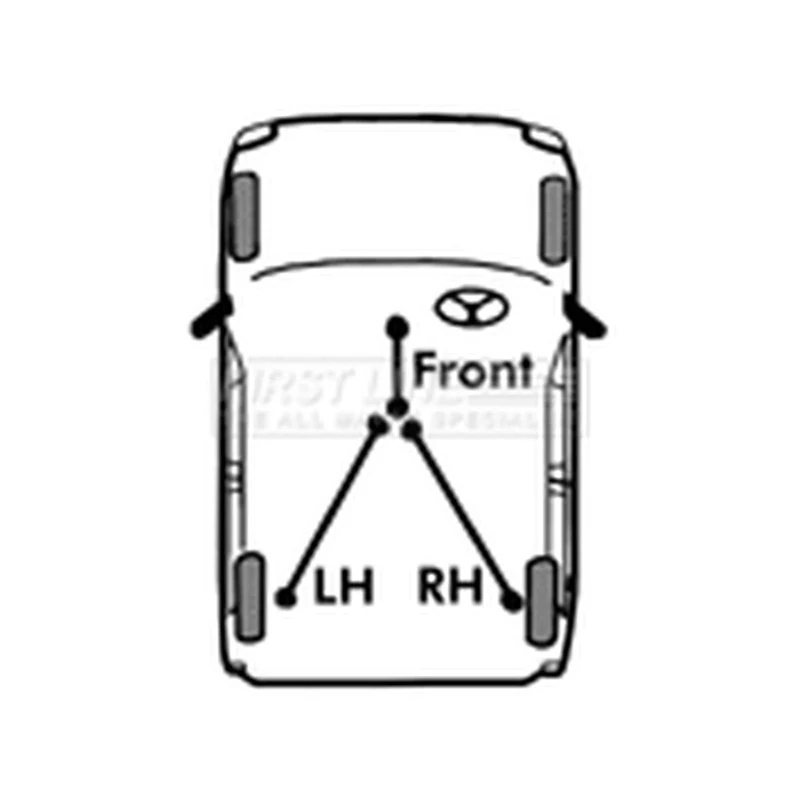 First Line FKB2247 Brake Cable- Rh Rear To Fit Toyota Starlet 1 3 92-96