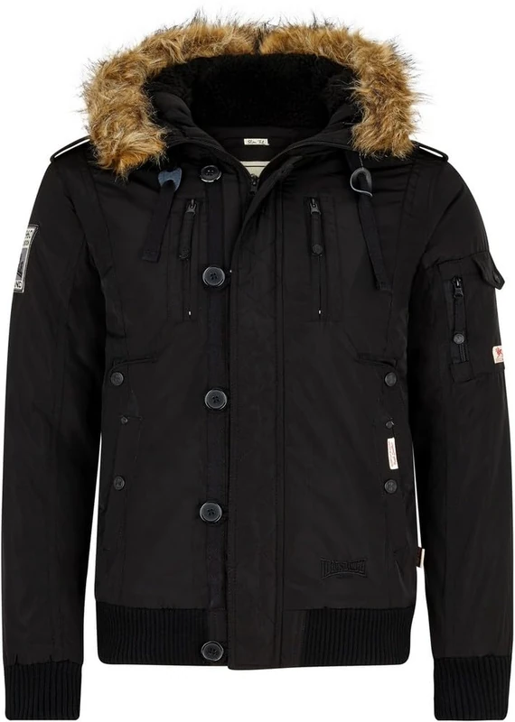 Lonsdale Jarreth Men's Coat - Black - L - Image 1