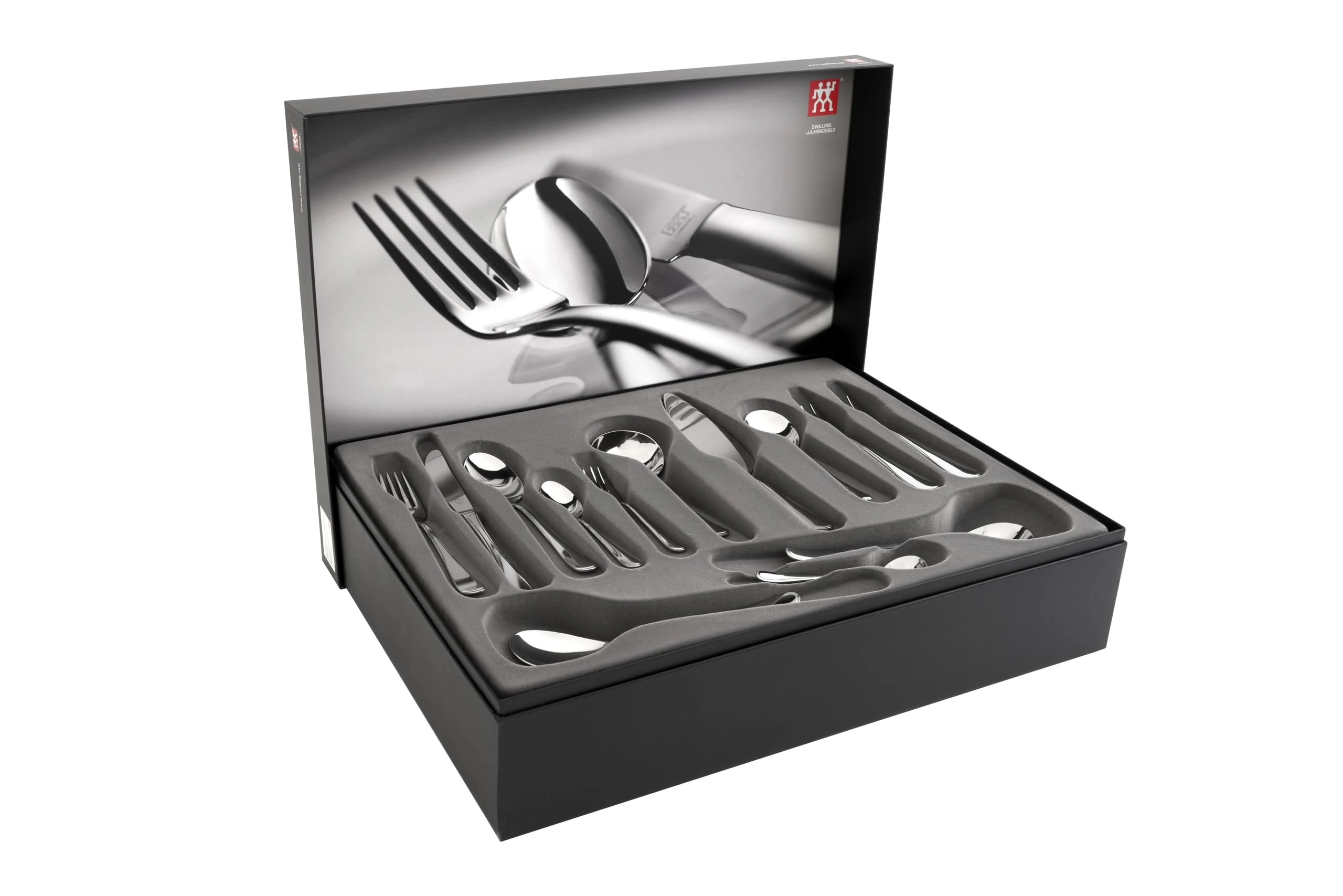 ZWILLING 68 Piece Cutlery Set for 12 People, 18/10 Stainless Steel/High Quality Blade Steel, Polished, Nottingham