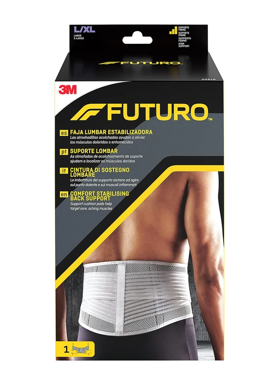 FUTURO Comfort Stabilizing Back Support - Support cushion pads help target sore, aching muscles - Large/X-Large