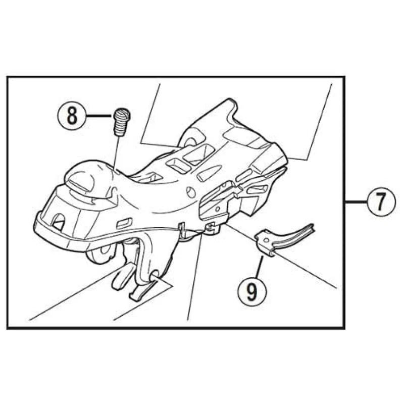 Shimano SPARE PART ST6800 RH bracket