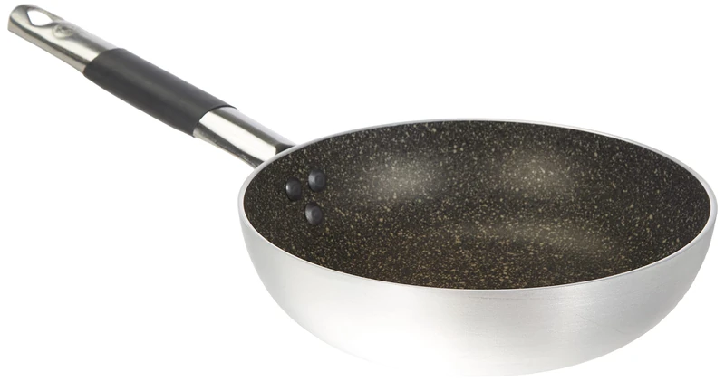 Pentole Agnelli ALSA111BINF20 Infinity Countersunk High Skipping Pan, Aluminum, with "Cool" Stainless Steel Tubular Handle, 20 cm, Silver