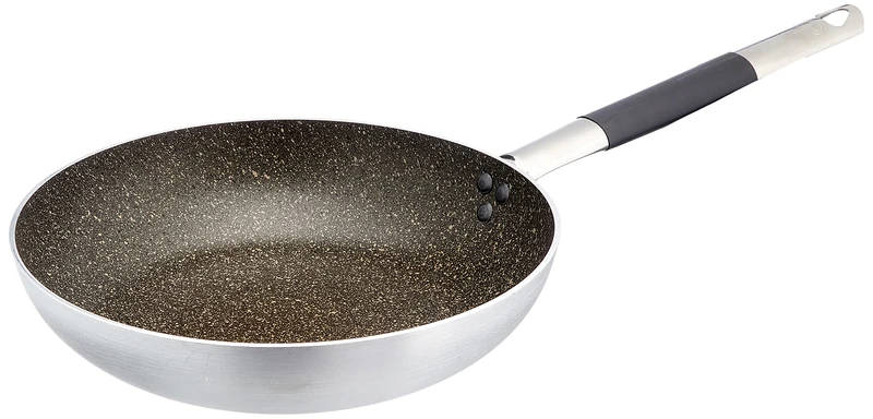 Pentole Agnelli ALSA111BINF28 High Frying Pan, Aluminum, Silver, 28 cm